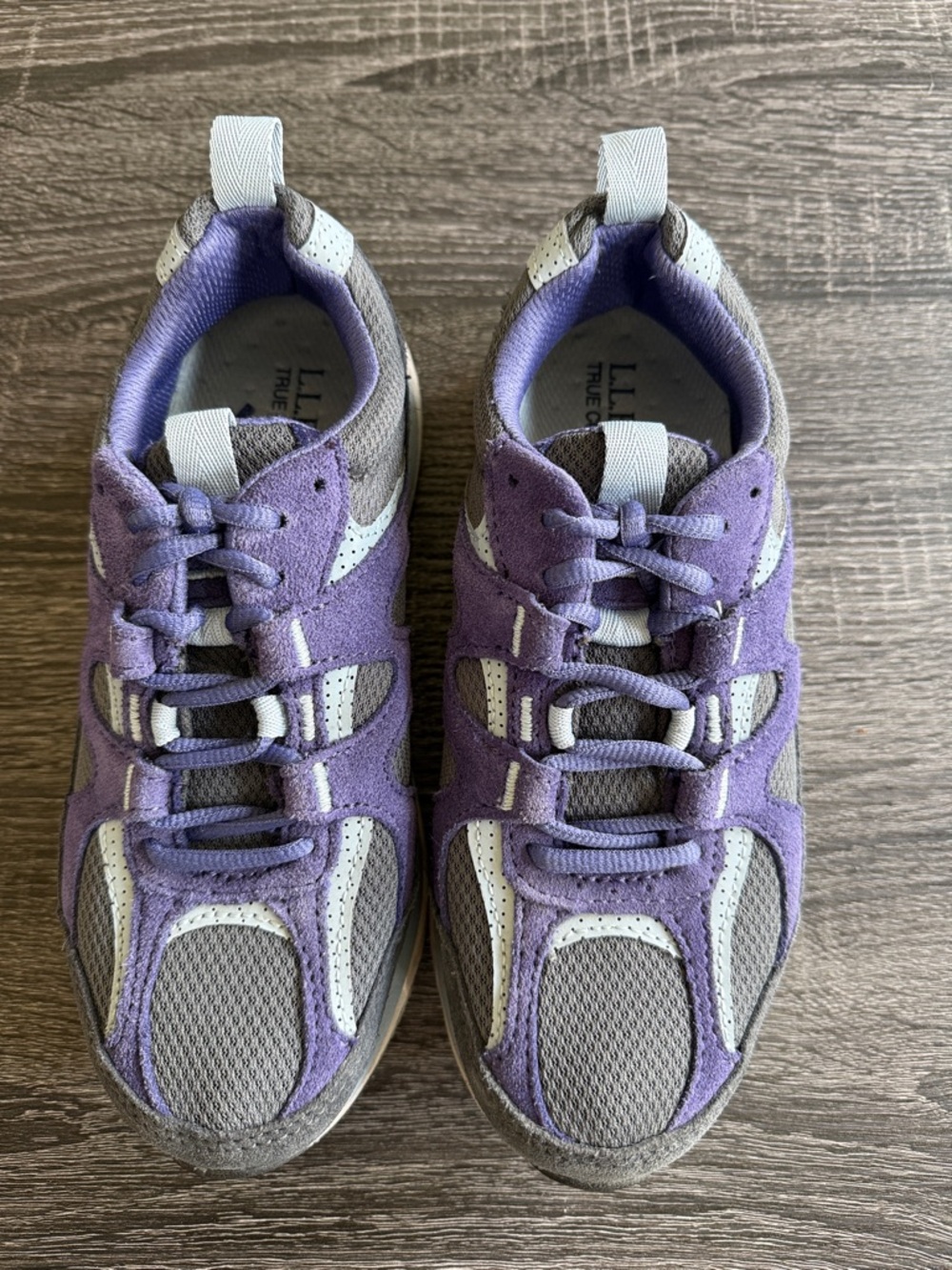 L.L. Bean Women's Comfort Walker, Purple & Gray Sneakers